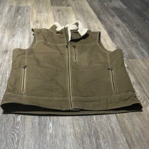 Men's Brown Sleeveless Jacket - KUHL MEN'S BURR LINED VEST - Great Condition